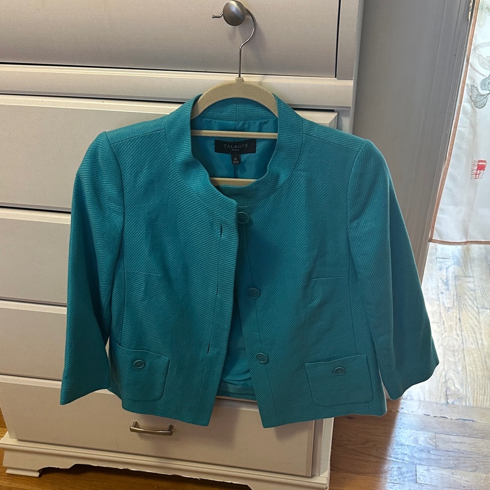 Talbots Women's Vibrant Blue Blazer